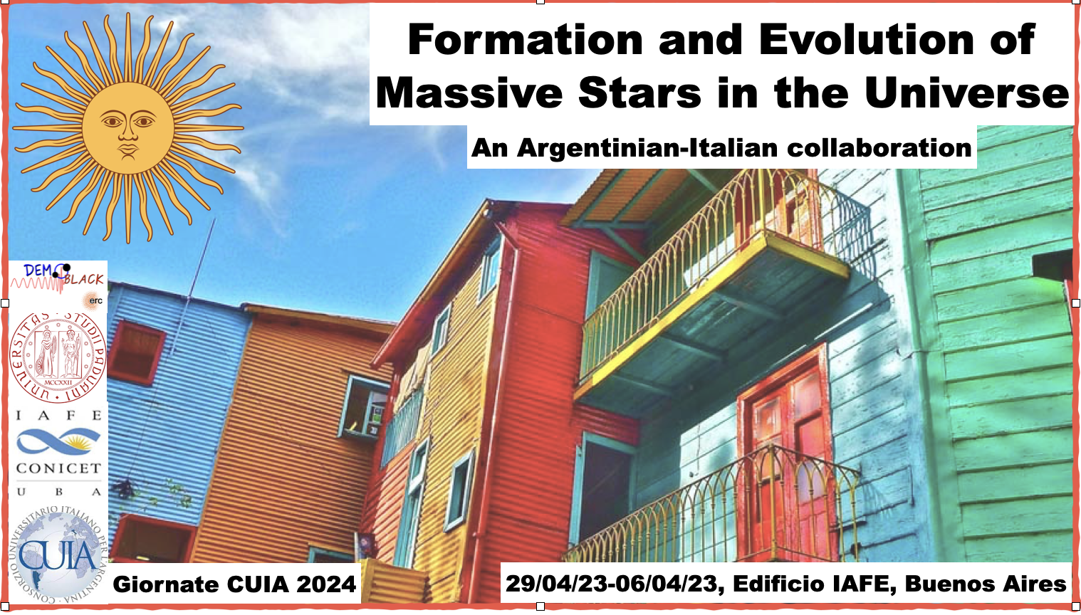 Formation and Evolution of Massive star in the Universe, an Argentinian-Italian collaboration   (Giornate CUIA 2014)
